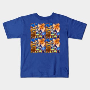 Sea animals pattern Kids T-Shirt